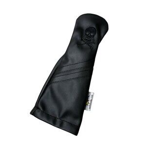 Skull Crossbones Sunfish Leather Hybrid Golf Headcover Black Murdered Out!